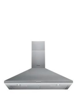 Indesit Ihpc9.4Amx 90Cm Built In Cooker Hood - Stainless Steel